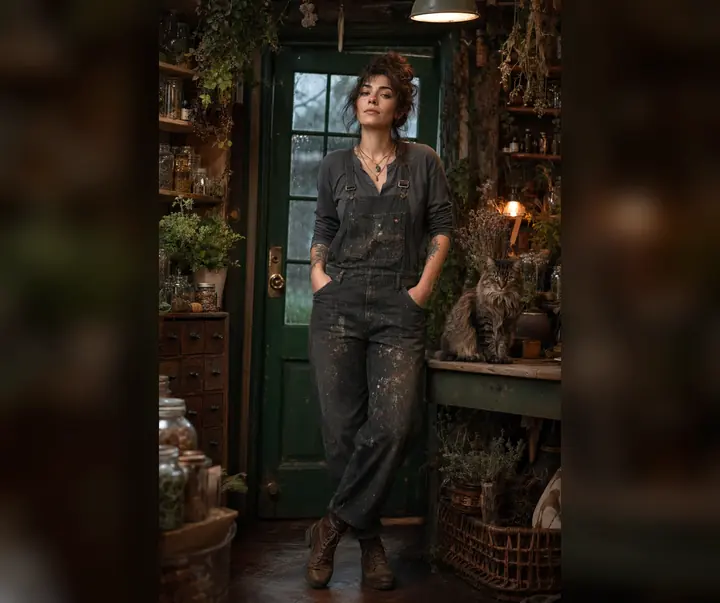 Rowan, a mysterious hedge witch in VarenChat
